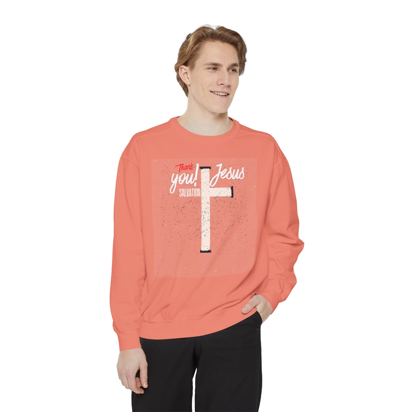 Grace Cross Sweatshirt — "Candidate of Grace" Christian Pullover