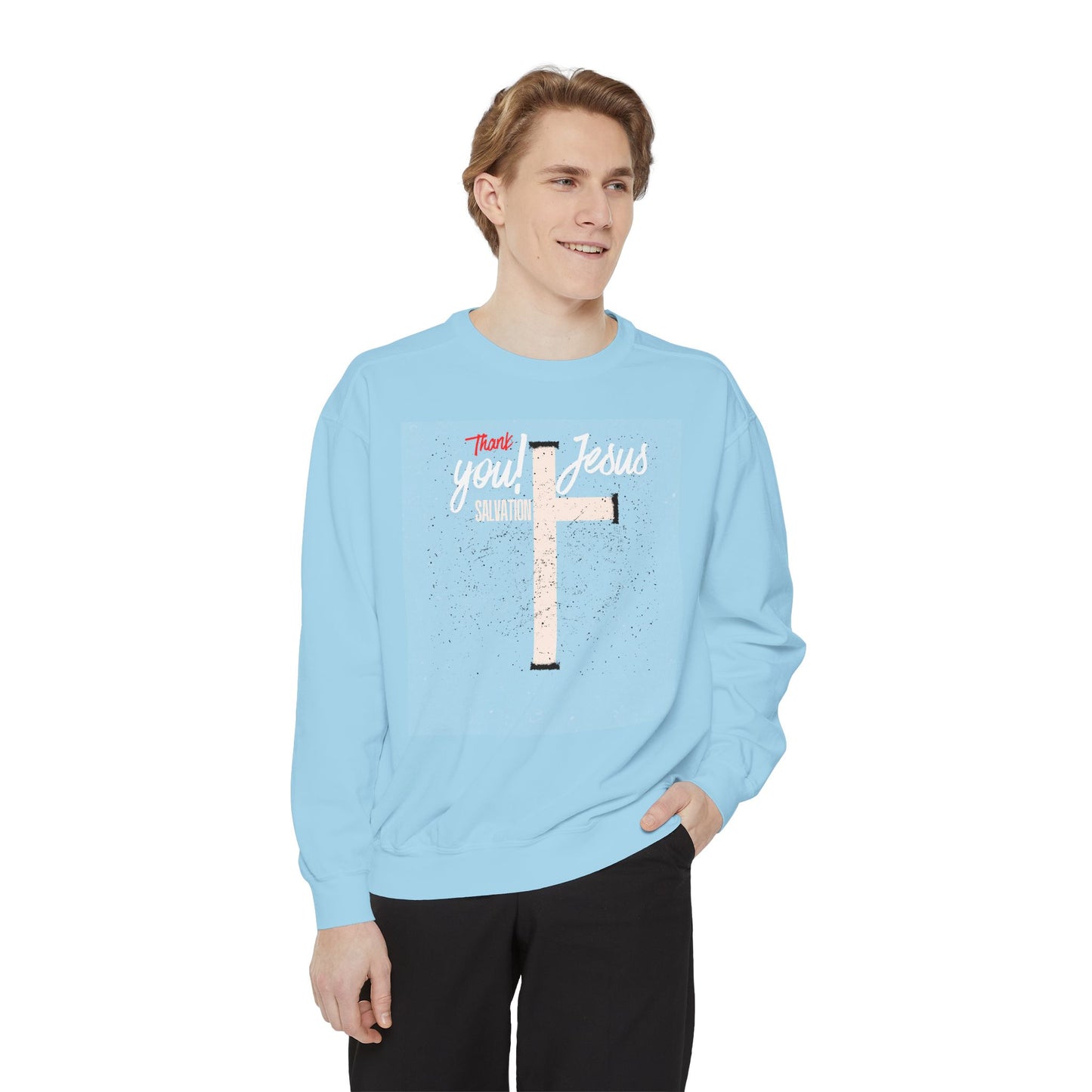 Grace Cross Sweatshirt — "Candidate of Grace" Christian Pullover