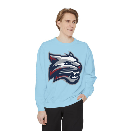 Bobcat Logo Sweatshirt — Retro Distressed Crewneck