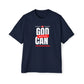 God Can Men's Heavy Oversized Tee