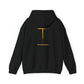 Hoodie — 'Without work is Dead' Gold Baroque Graphic Hooded Sweatshirt