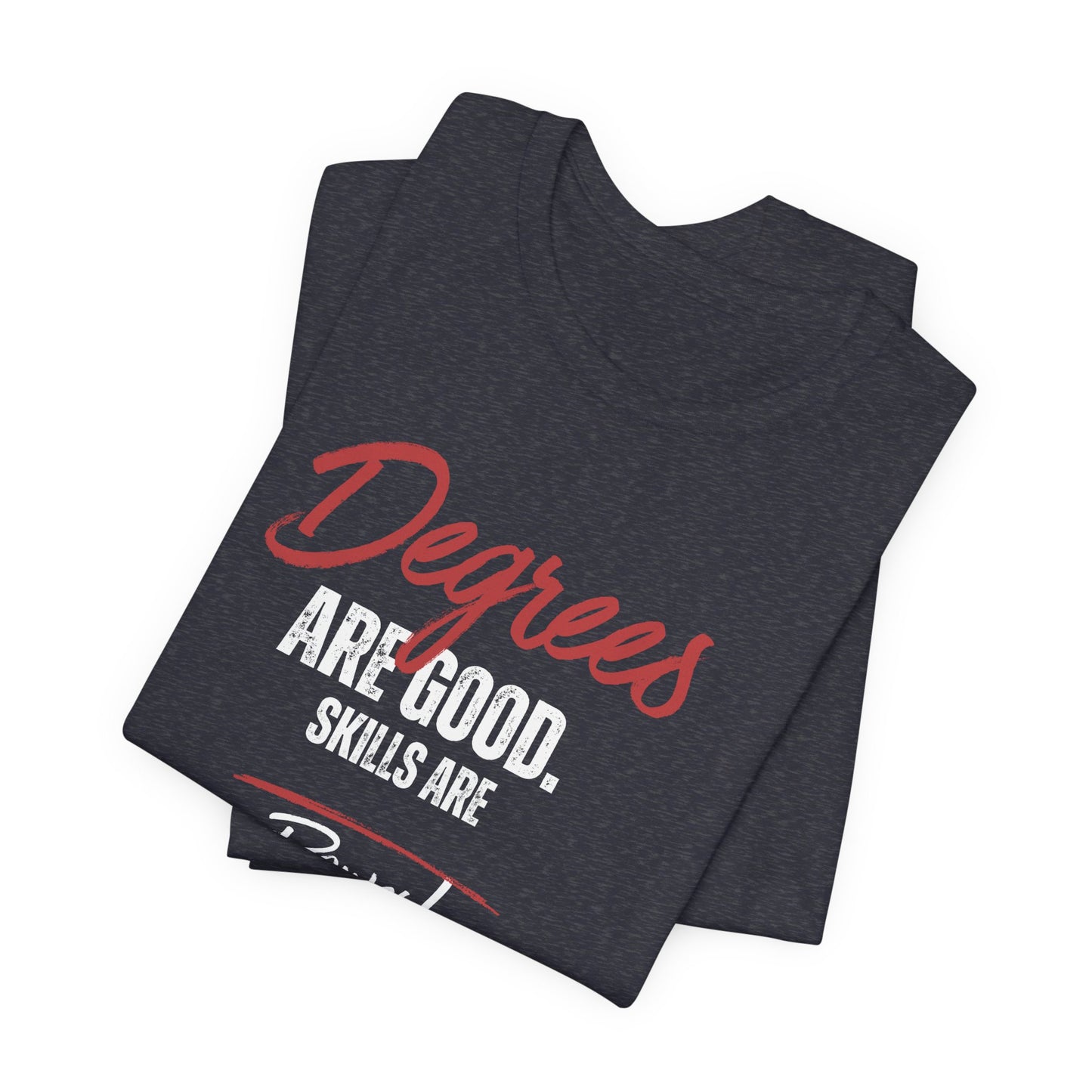 Degrees Script T‑Shirt — Minimal Retro Graphic Tee