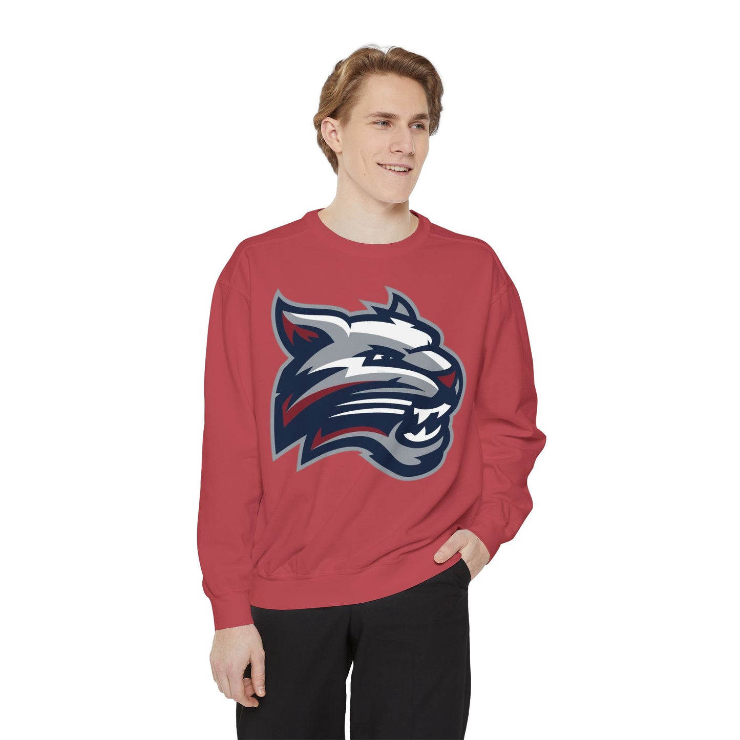 Bobcat Logo Sweatshirt — Retro Distressed Crewneck