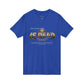 V-Neck Tee — 'Faith without Work is Dead' Vintage Sun Graphic