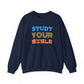 Crewneck Sweatshirt — "Skilled, Called, Empowered" Colorful Watercolor Design