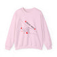 Crewneck Sweatshirt — "Held By Grace" Minimal Line Art Hands Design