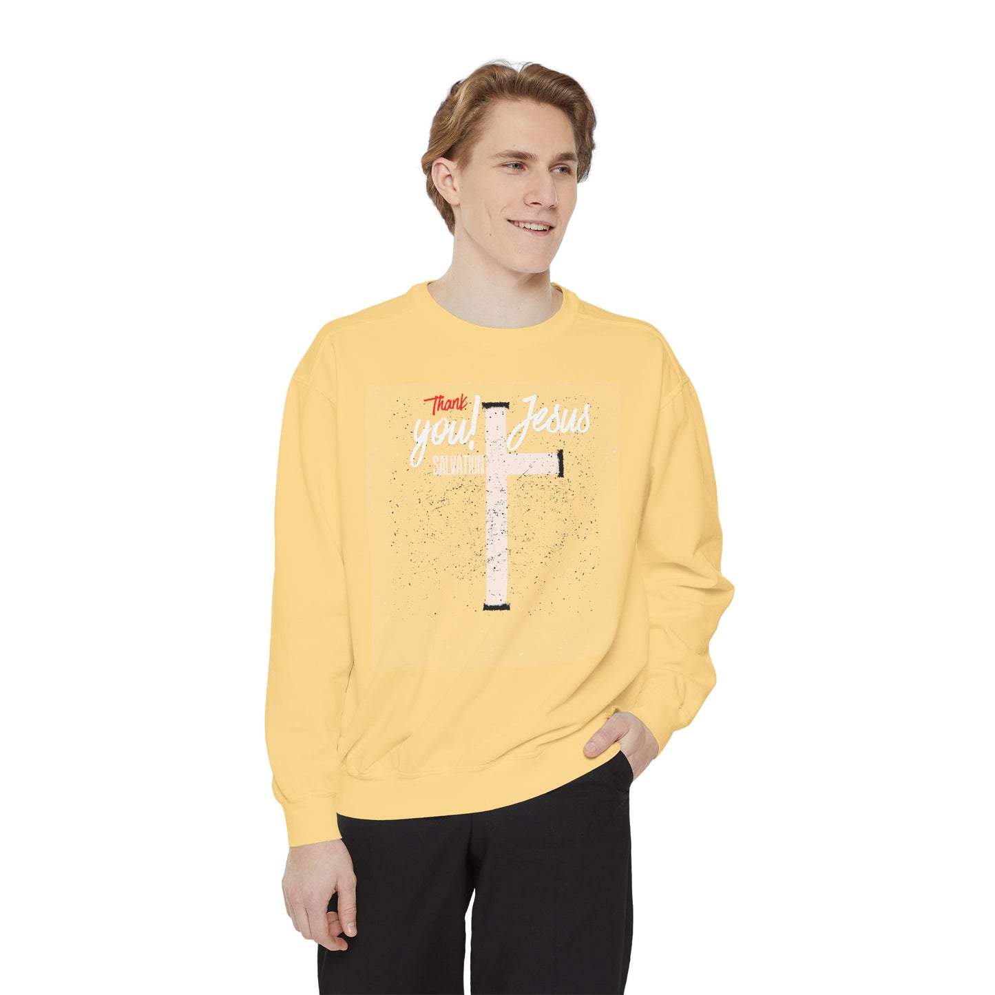 Grace Cross Sweatshirt — "Candidate of Grace" Christian Pullover