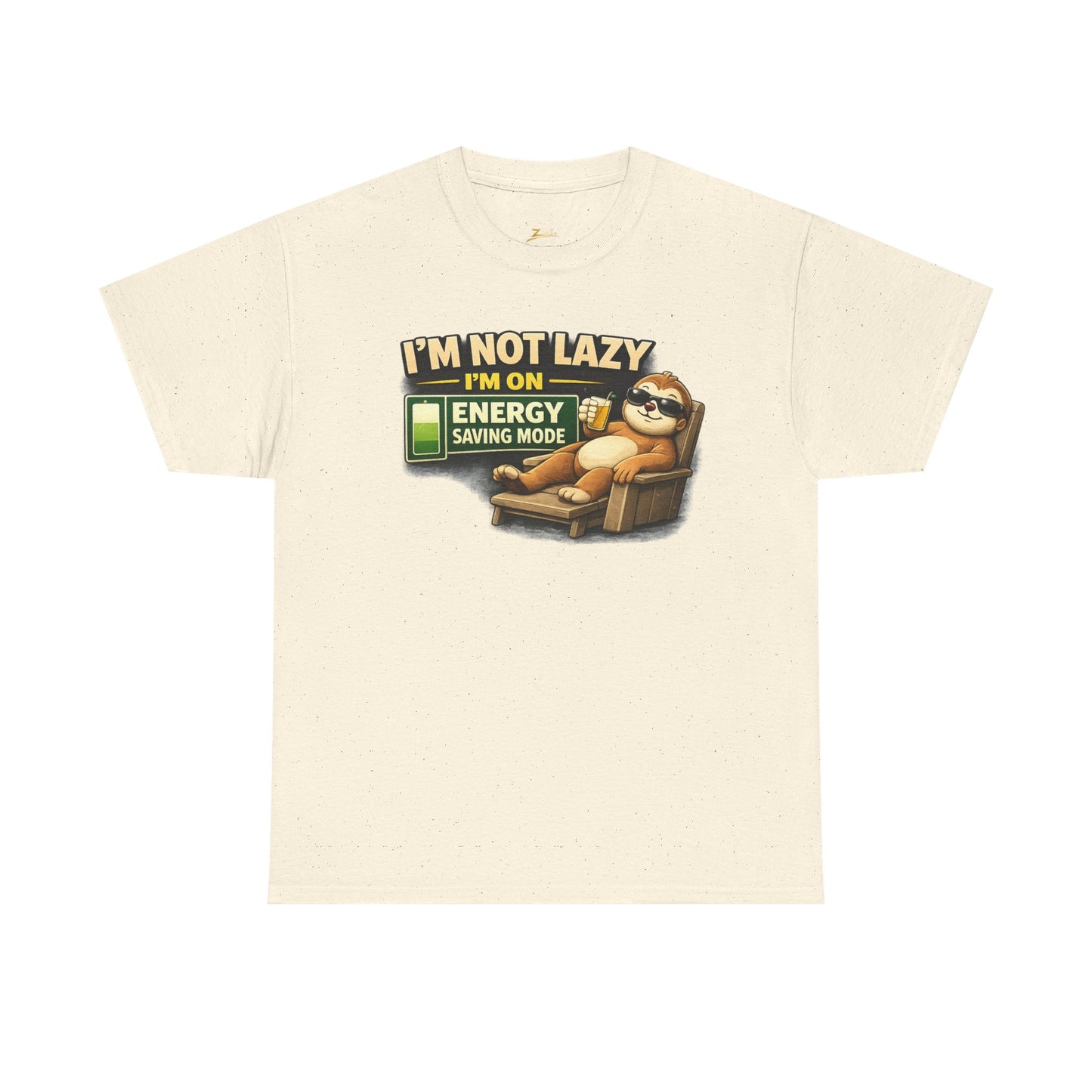Funny Sloth T-Shirt – "I'm Not Lazy I'm On Energy Saving Mode" Graphic Tee