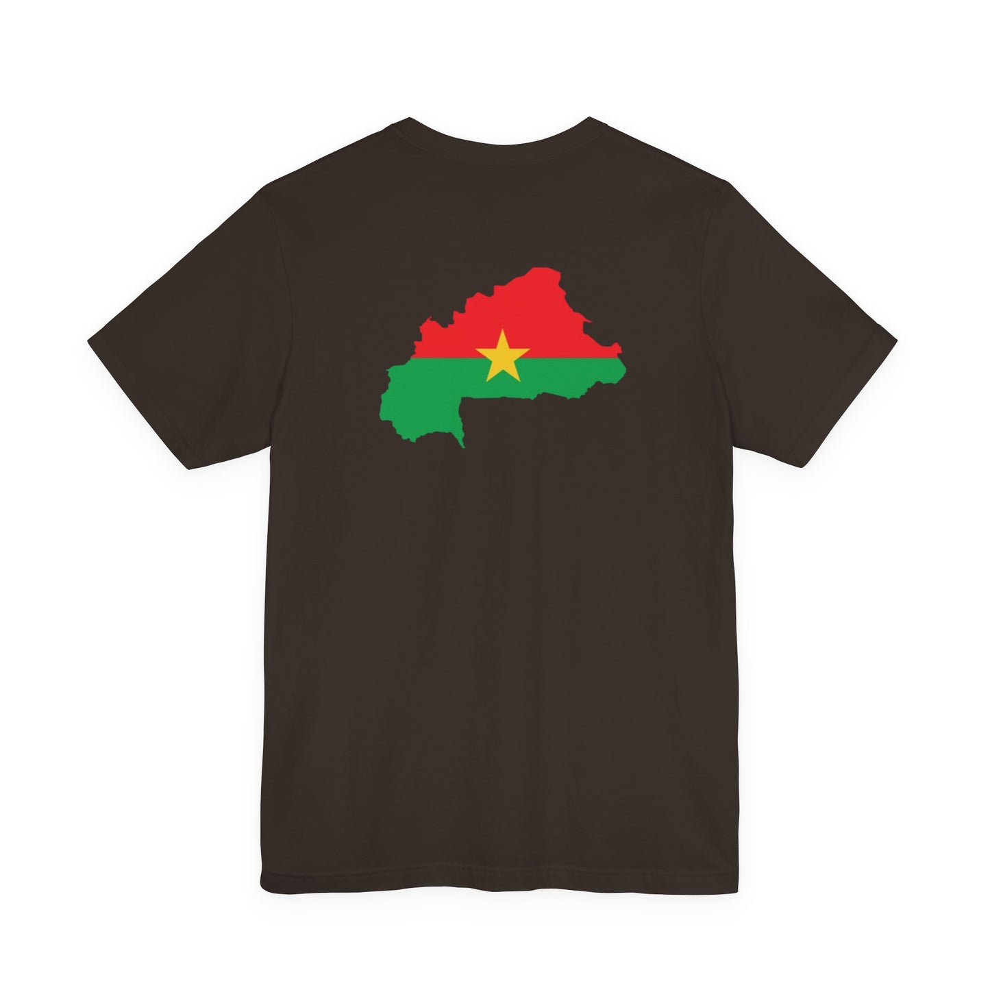 AfriBurkina Faso Flag Fist T-Shirt — Patriotic Map Back Tee