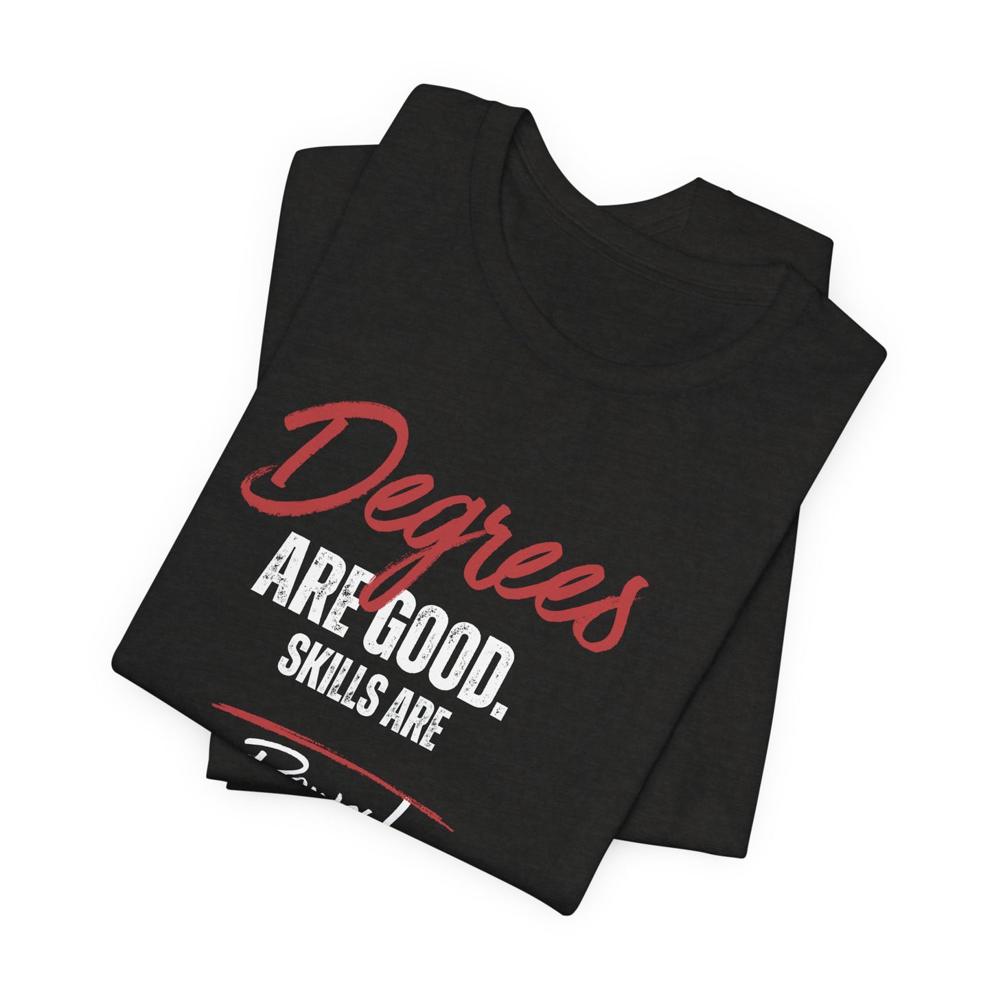 Degrees Script T‑Shirt — Minimal Retro Graphic Tee