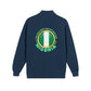 Nigeria Pride Quarter-Zip Sweatshirt — 'Stand Proud' Flag Design