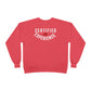 Crewneck Sweatshirt — "Certified by Experience" Minimal Graphic