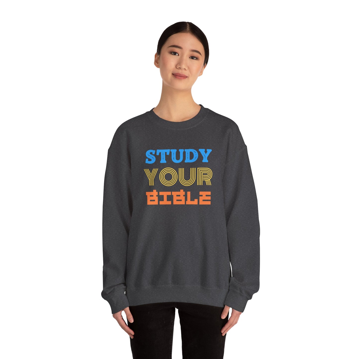 Crewneck Sweatshirt — "Skilled, Called, Empowered" Colorful Watercolor Design