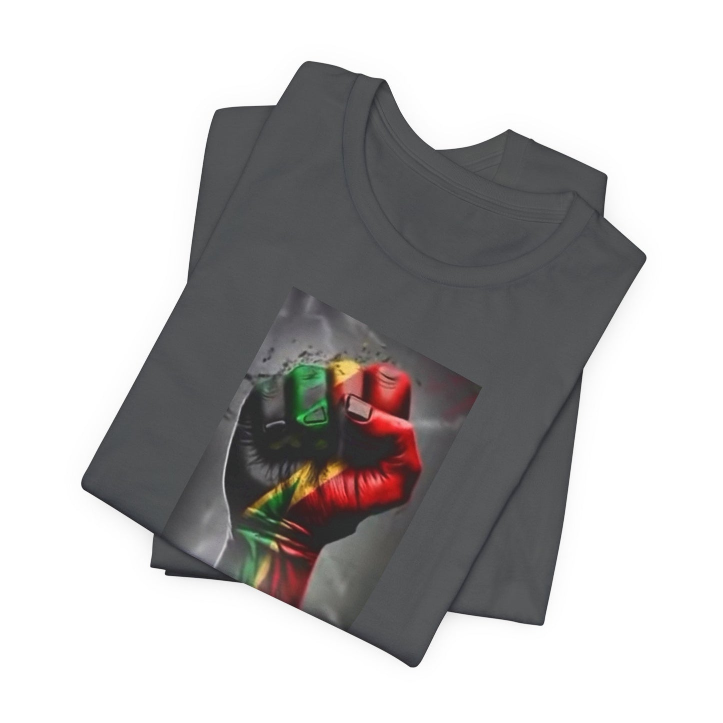 AfriBurkina Faso Flag Fist T-Shirt — Patriotic Map Back Tee