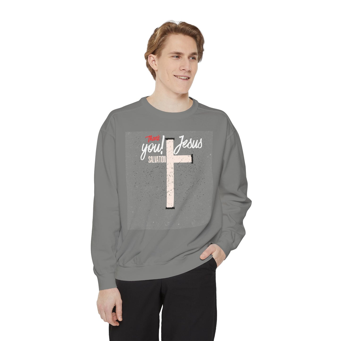 Grace Cross Sweatshirt — "Candidate of Grace" Christian Pullover