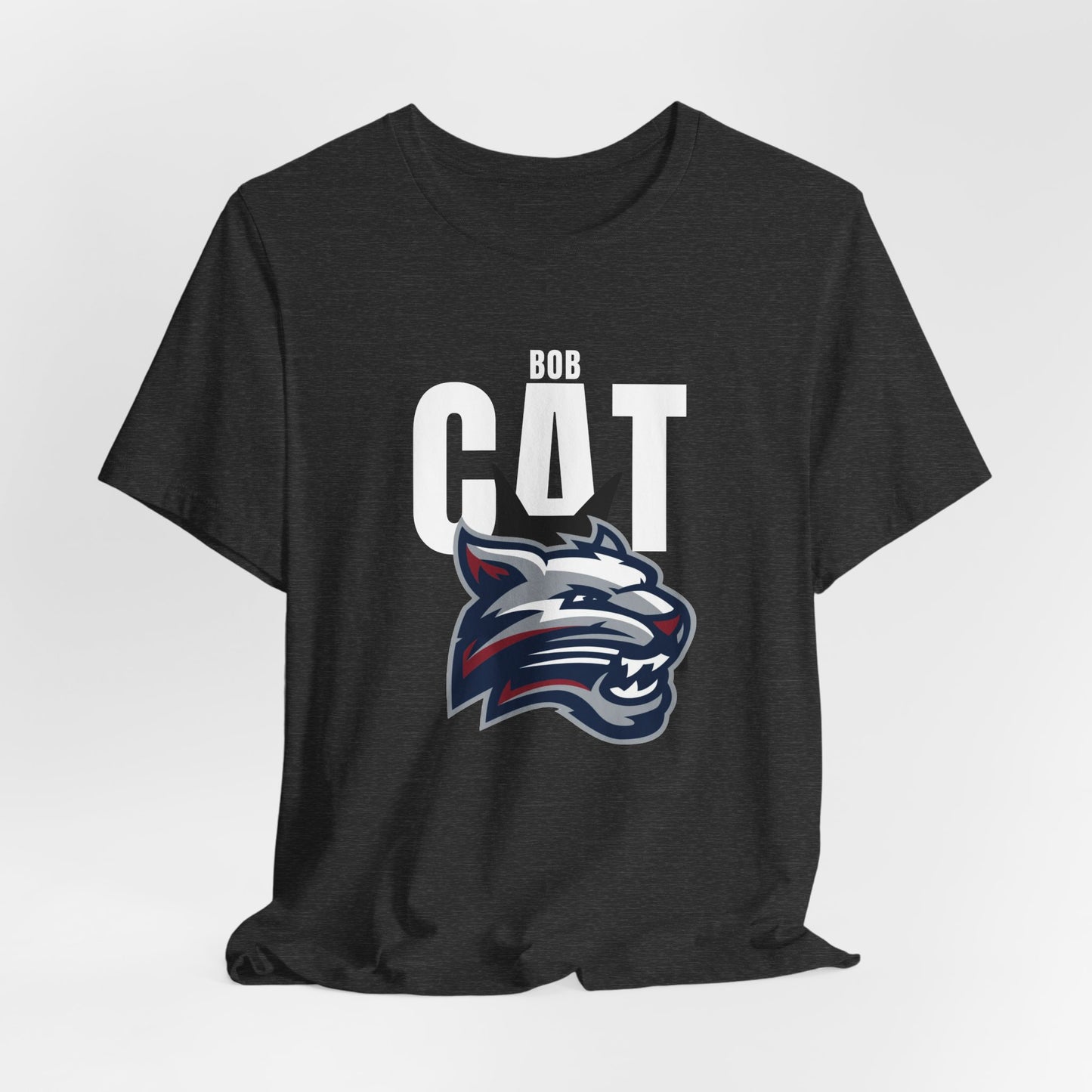 Bobcats Head Graphic Tee — Athletic Mascot T‑Shirt
