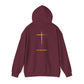 Hoodie — 'Without work is Dead' Gold Baroque Graphic Hooded Sweatshirt