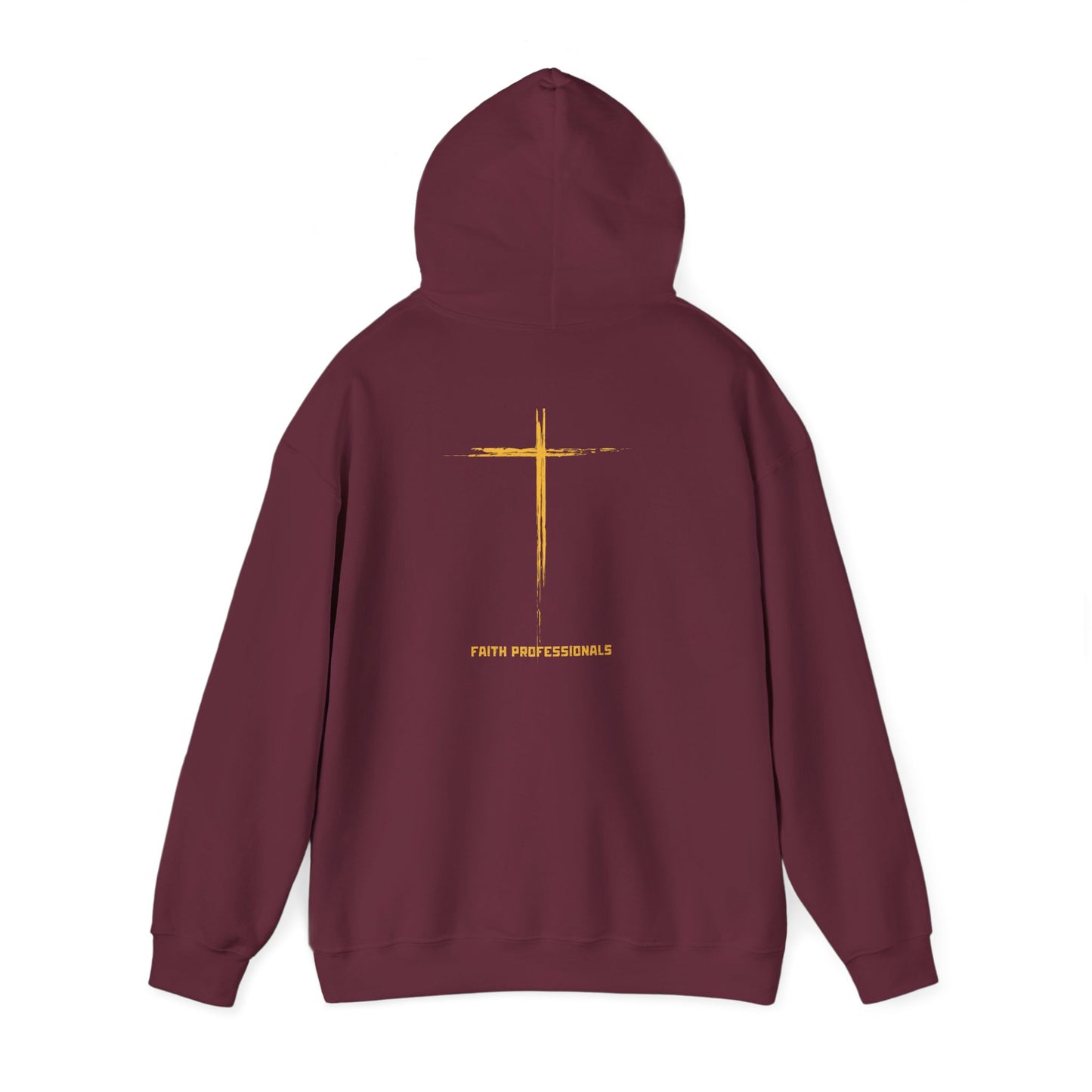 Hoodie — 'Without work is Dead' Gold Baroque Graphic Hooded Sweatshirt