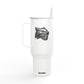 40oz Engraved Insulated Tumbler with Lid & Straw — Wildlife Cat Logo