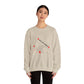 Crewneck Sweatshirt — "Held By Grace" Minimal Line Art Hands Design