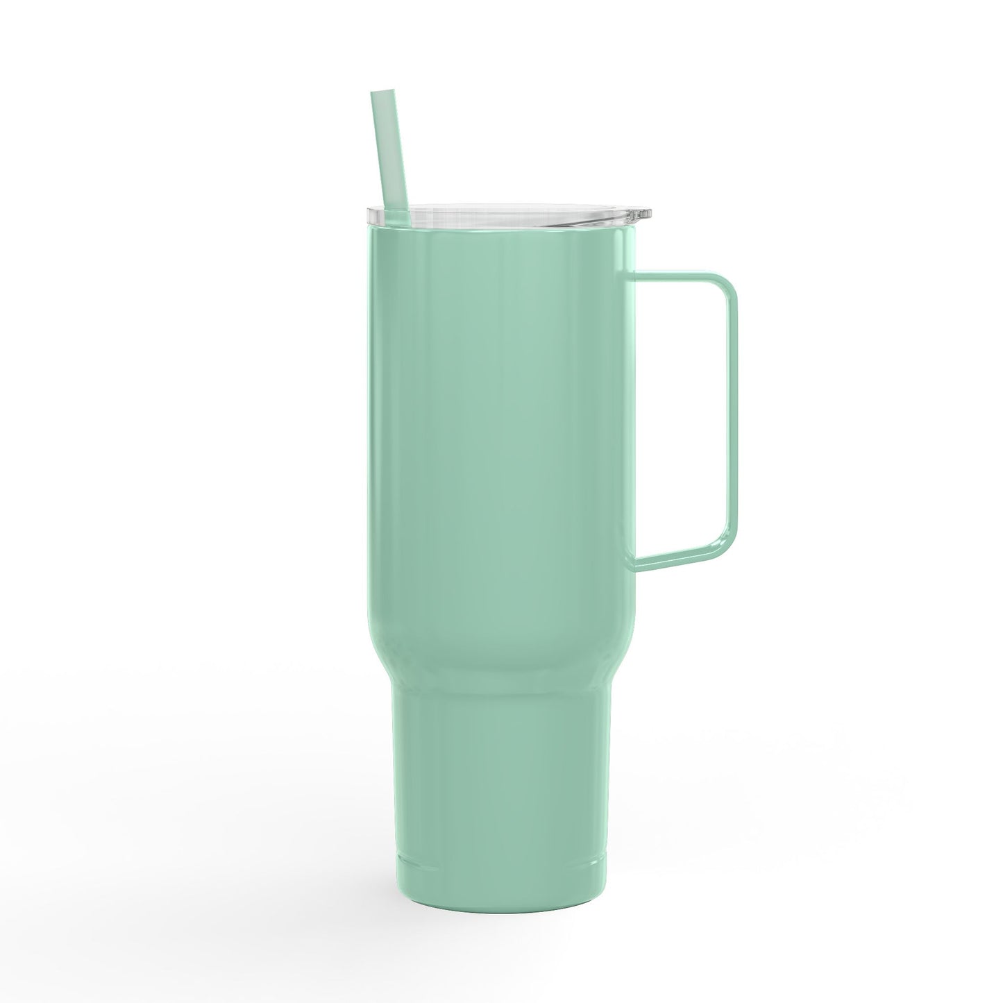 40oz Engraved Insulated Tumbler with Lid & Straw — Wildlife Cat Logo