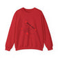 Crewneck Sweatshirt — "Held By Grace" Minimal Line Art Hands Design