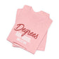 Degrees Script T‑Shirt — Minimal Retro Graphic Tee