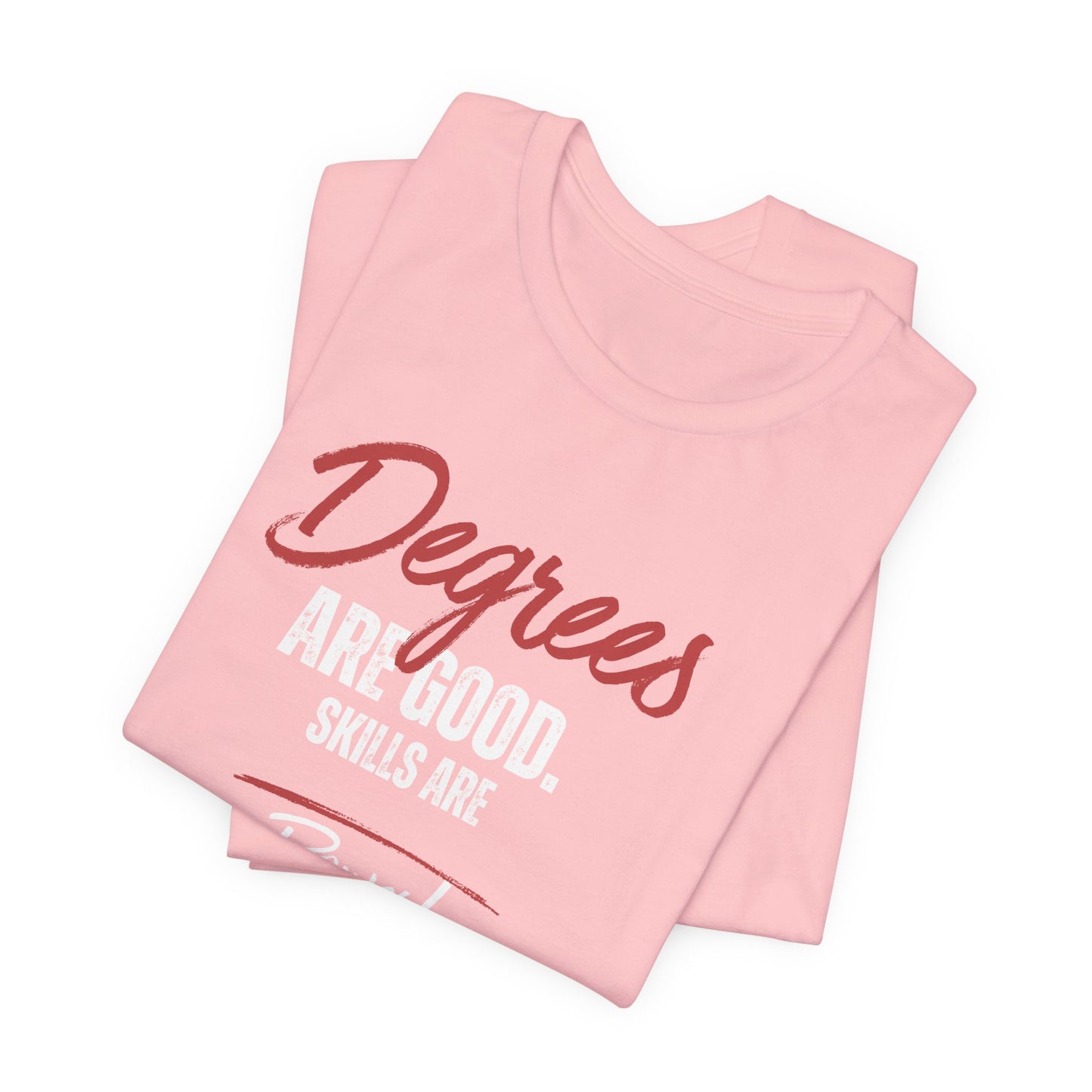 Degrees Script T‑Shirt — Minimal Retro Graphic Tee