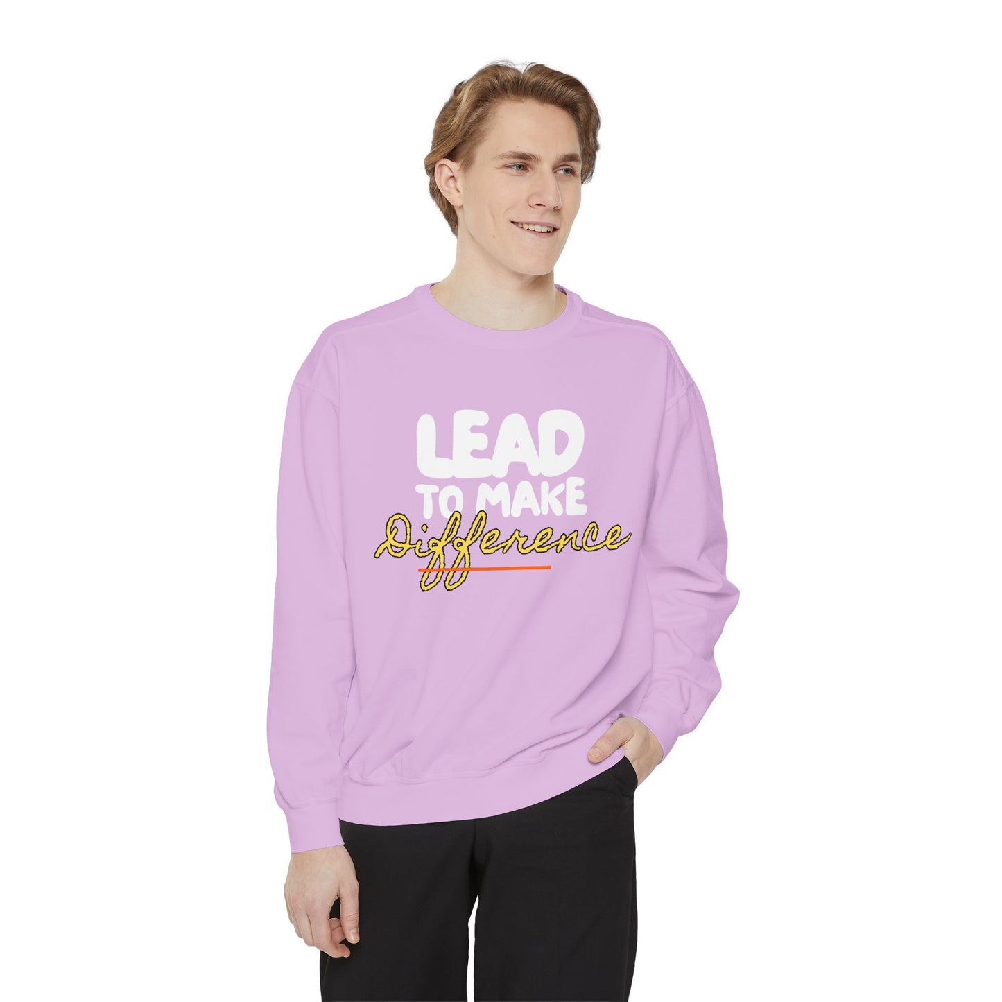 Difference Sweatshirt — Script Logo Pullover for Activism & Positive Vibes