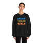 Crewneck Sweatshirt — "Skilled, Called, Empowered" Colorful Watercolor Design