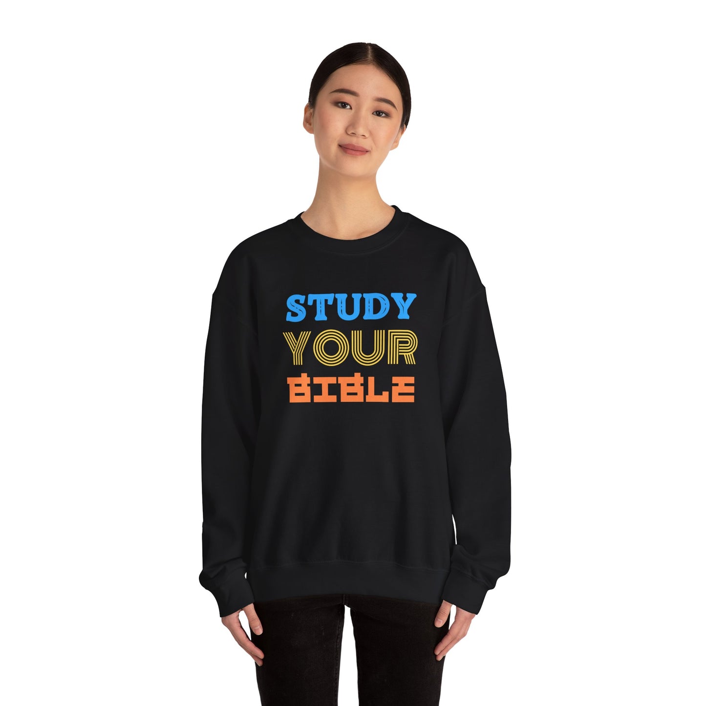 Crewneck Sweatshirt — "Skilled, Called, Empowered" Colorful Watercolor Design