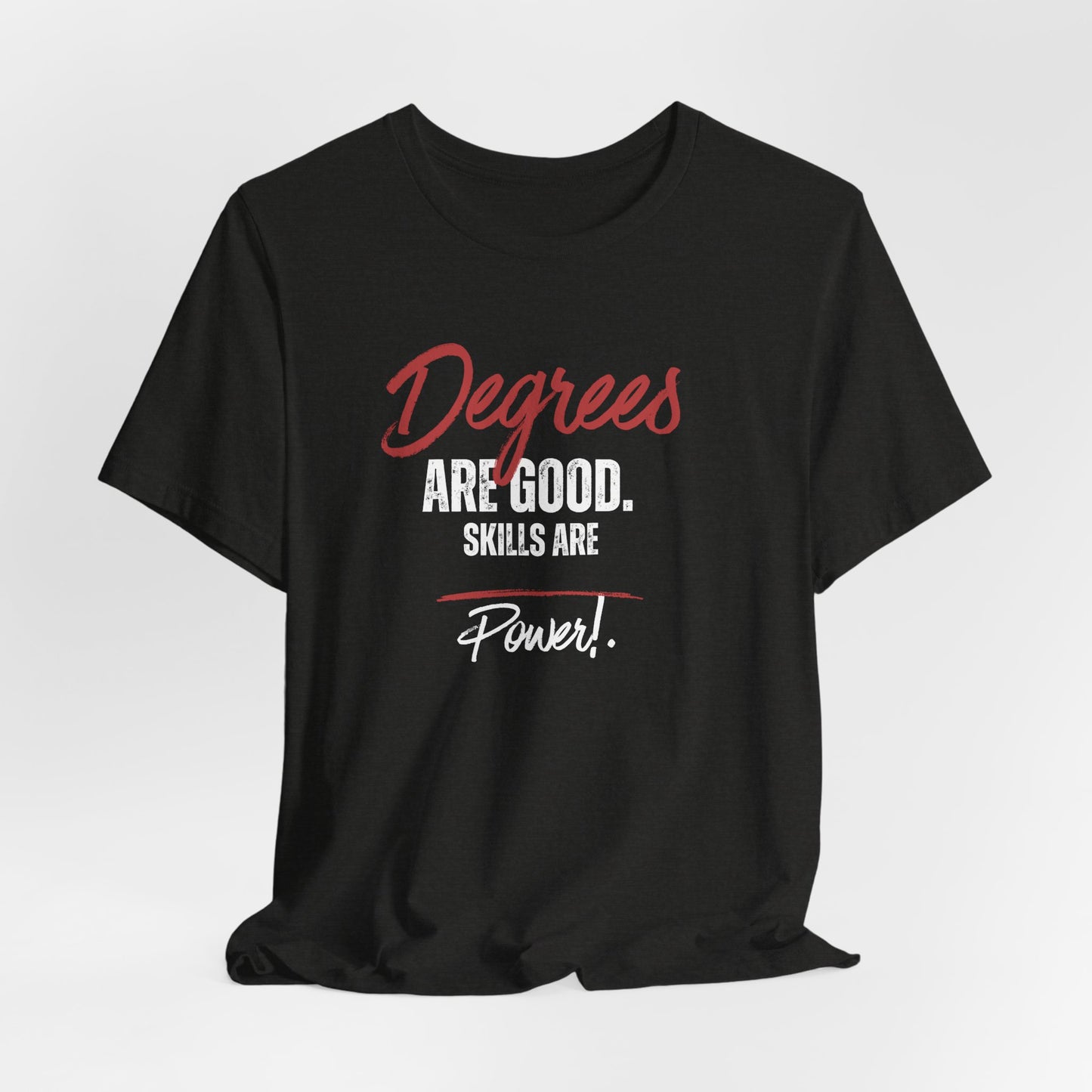 Degrees Script T‑Shirt — Minimal Retro Graphic Tee