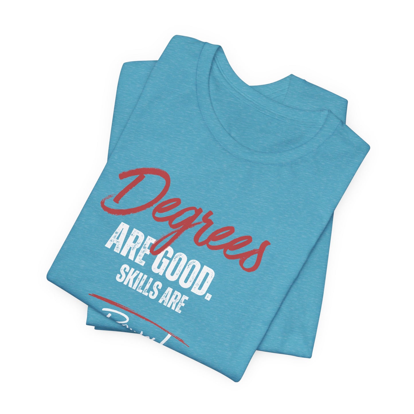 Degrees Script T‑Shirt — Minimal Retro Graphic Tee