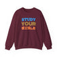 Crewneck Sweatshirt — "Skilled, Called, Empowered" Colorful Watercolor Design