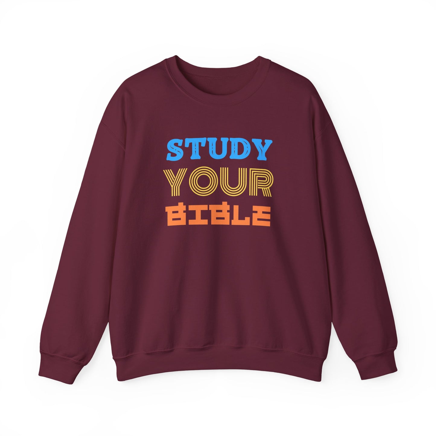 Crewneck Sweatshirt — "Skilled, Called, Empowered" Colorful Watercolor Design