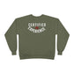 Crewneck Sweatshirt — "Certified by Experience" Minimal Graphic