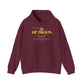Hoodie — 'Without work is Dead' Gold Baroque Graphic Hooded Sweatshirt