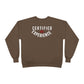Crewneck Sweatshirt — "Certified by Experience" Minimal Graphic