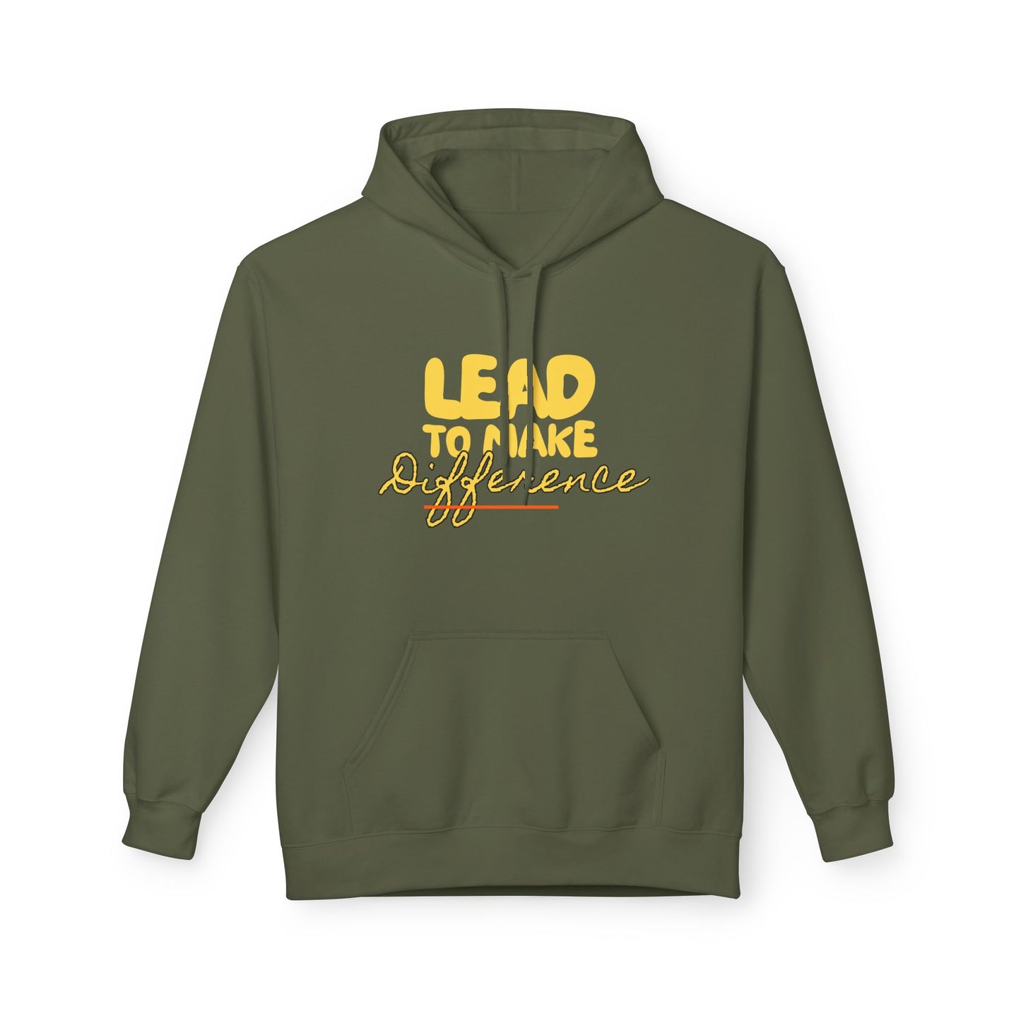 Lead to Make a Difference Hoodie — Inspirational Christian Cross Sweatshirt