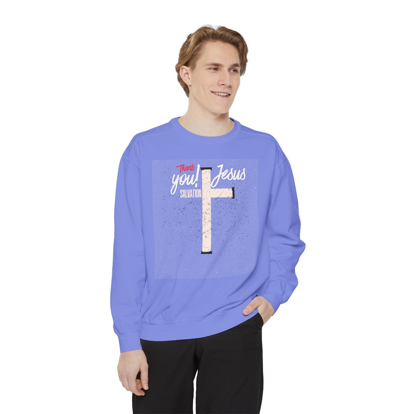 Grace Cross Sweatshirt — "Candidate of Grace" Christian Pullover