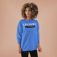 Crewneck Sweatshirt — "Certified by Experience" Minimal Graphic
