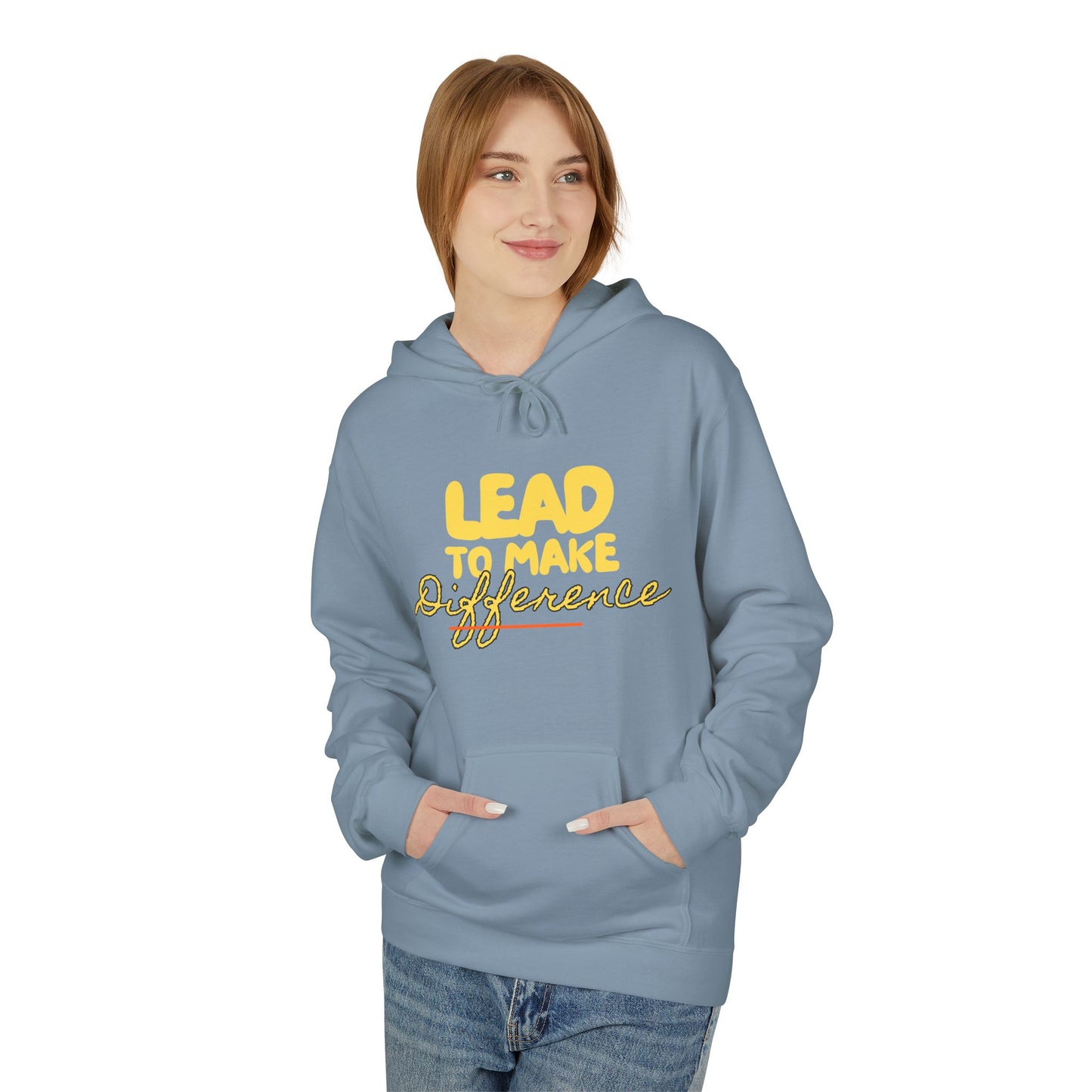Lead to Make a Difference Hoodie — Inspirational Christian Cross Sweatshirt