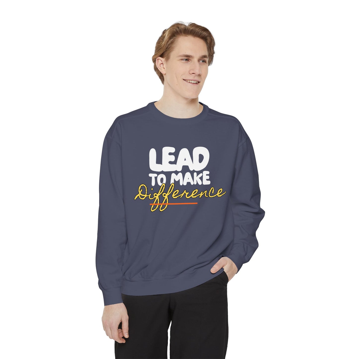 Difference Sweatshirt — Script Logo Pullover for Activism & Positive Vibes