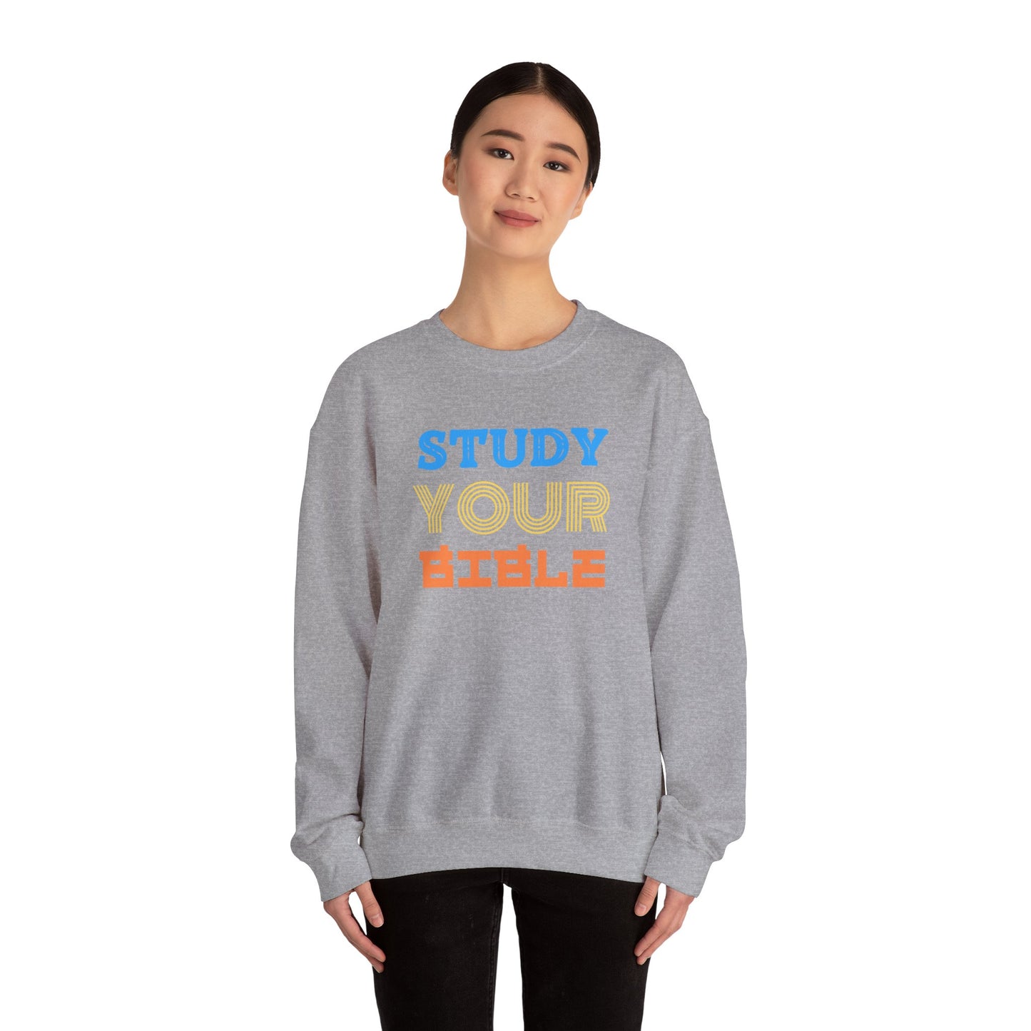 Crewneck Sweatshirt — "Skilled, Called, Empowered" Colorful Watercolor Design
