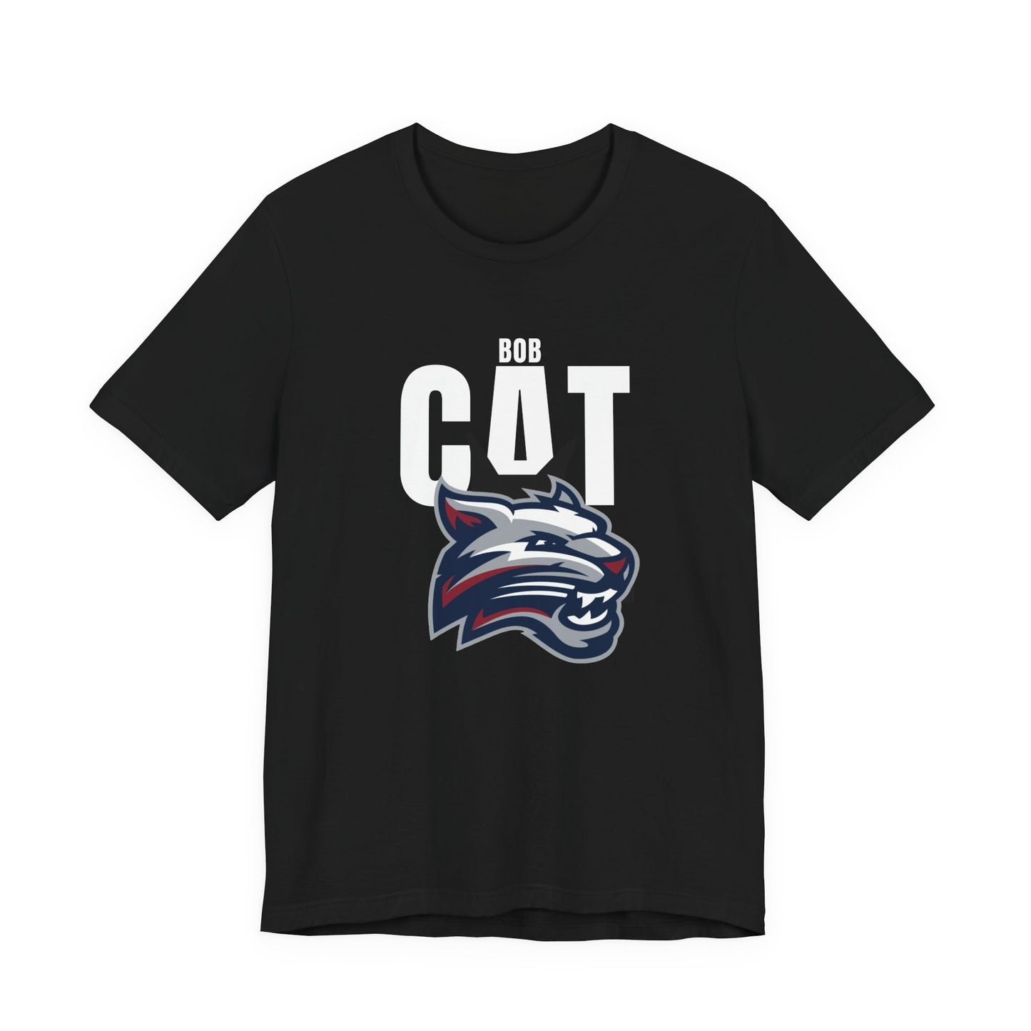 Bobcats Head Graphic Tee — Athletic Mascot T‑Shirt