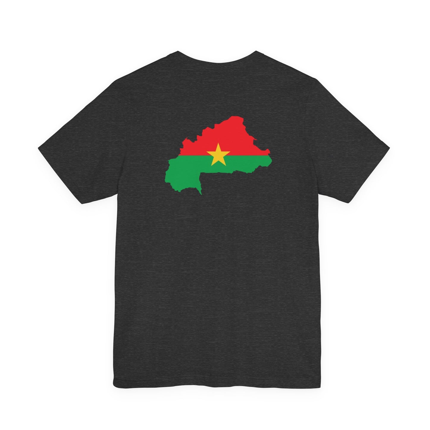 AfriBurkina Faso Flag Fist T-Shirt — Patriotic Map Back Tee