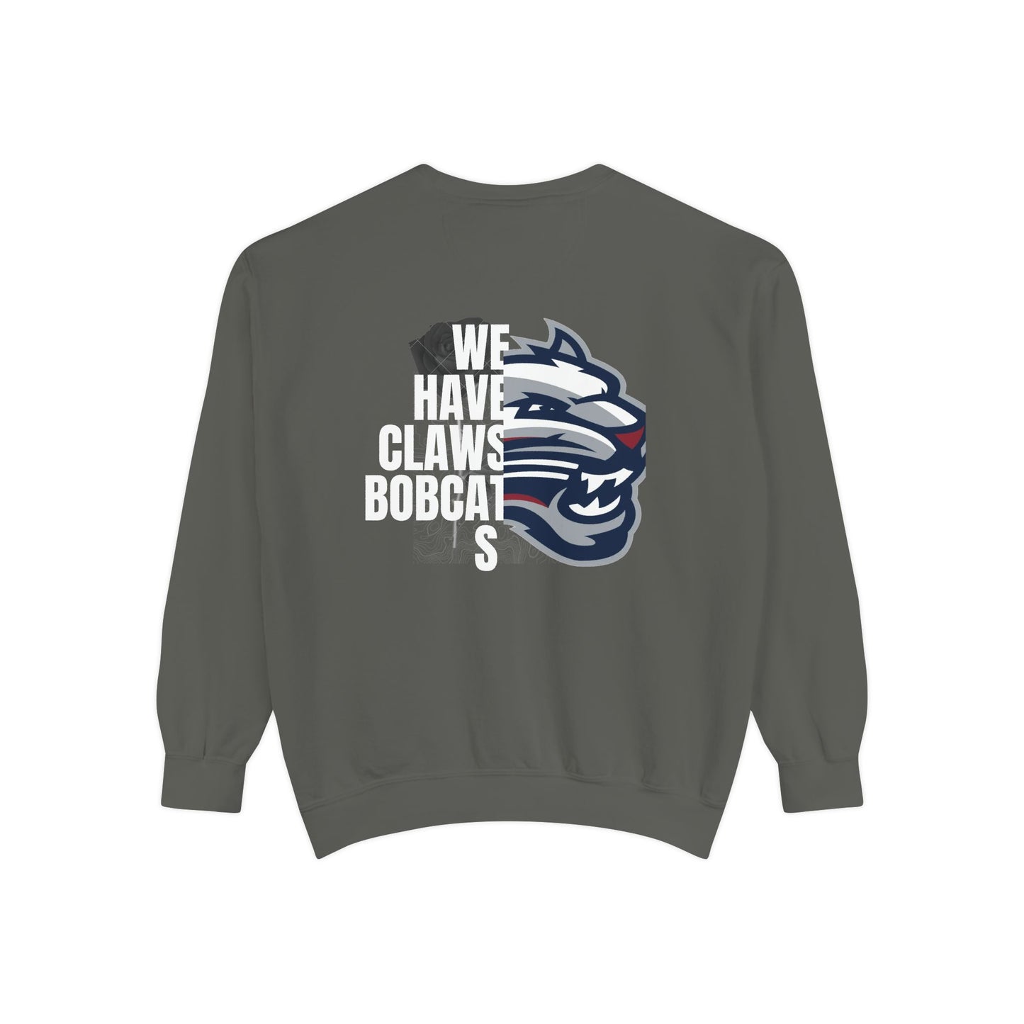 Bobcat Logo Sweatshirt — Retro Distressed Crewneck