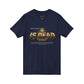 V-Neck Tee — 'Faith without Work is Dead' Vintage Sun Graphic