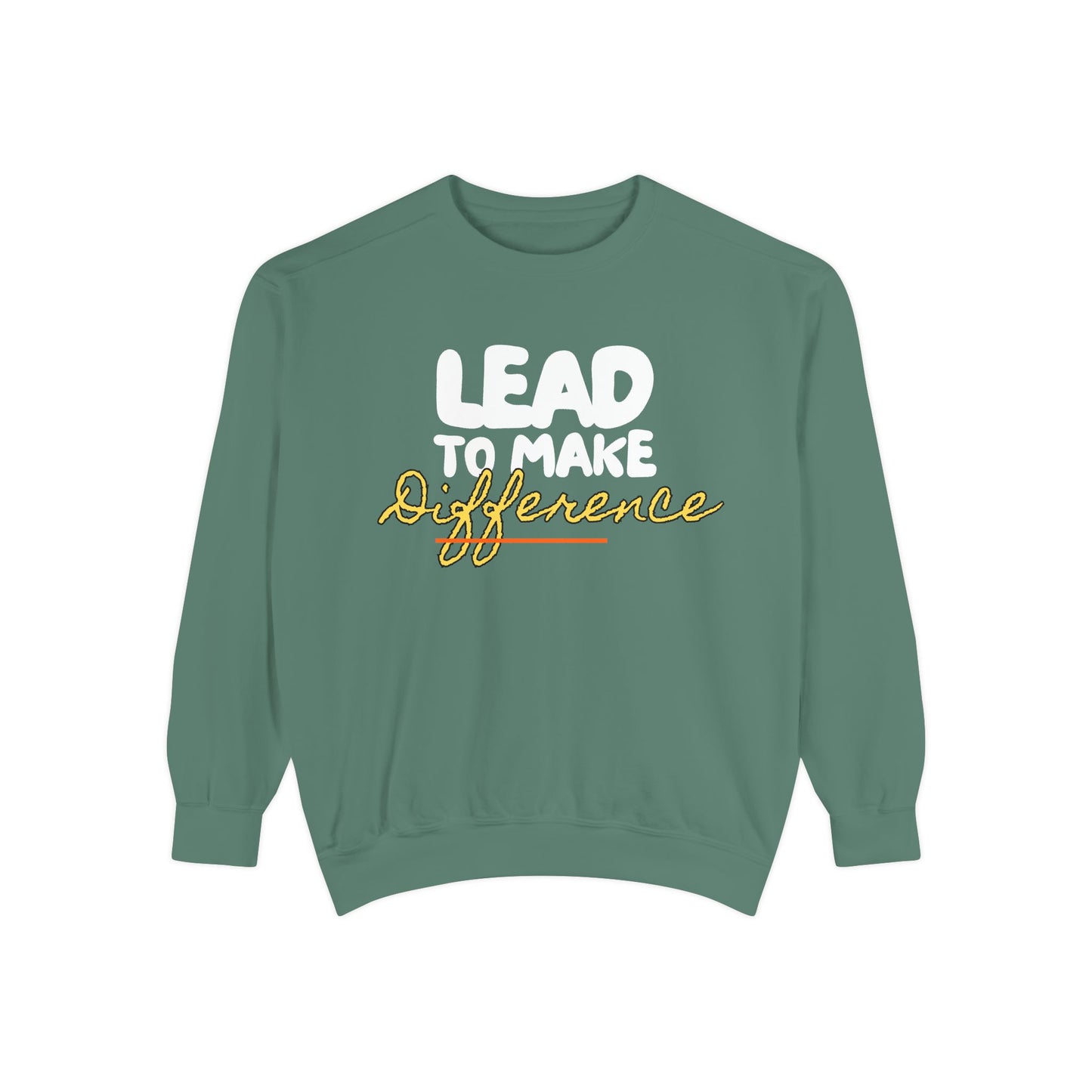 Difference Sweatshirt — Script Logo Pullover for Activism & Positive Vibes