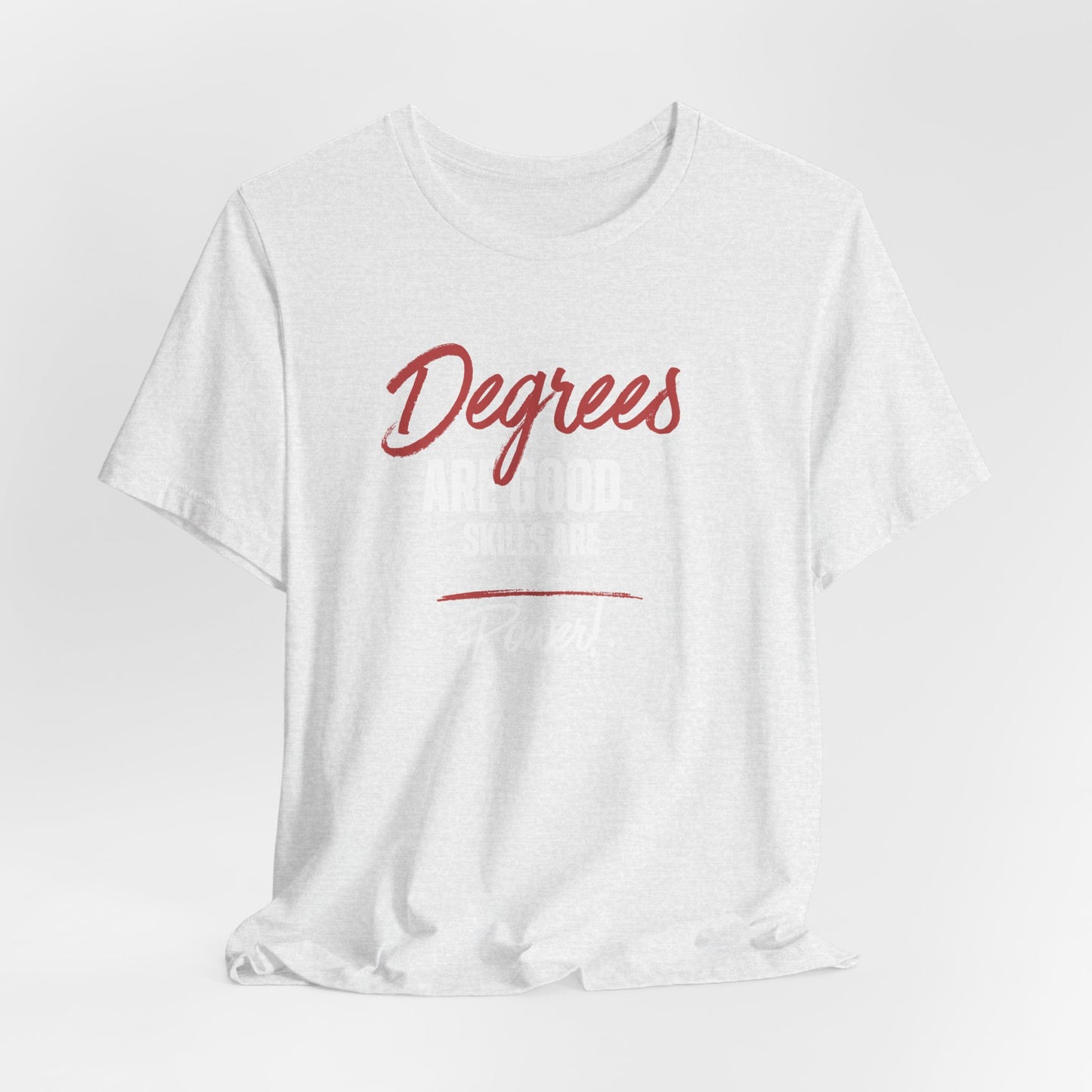 Degrees Script T‑Shirt — Minimal Retro Graphic Tee